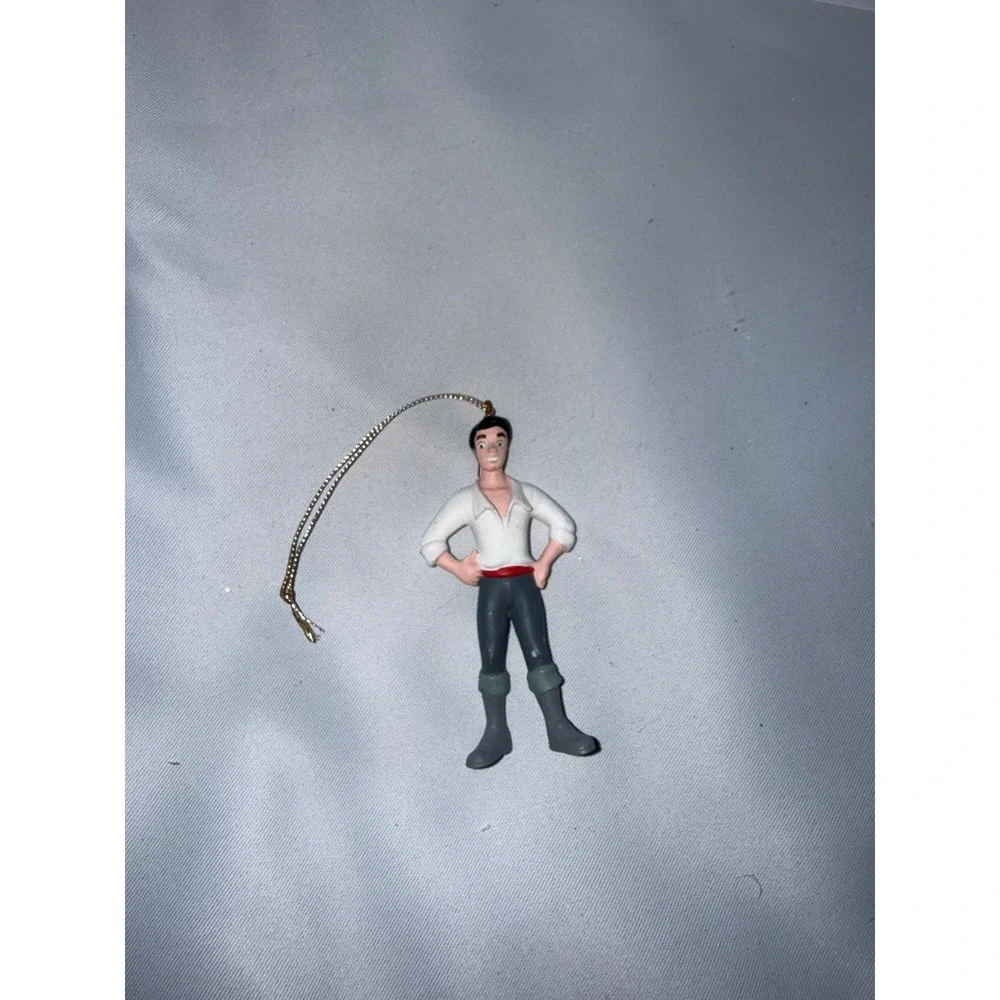 Disney The Little Mermaid Prince Eric Christmas Ornament PVC Figure Holiday